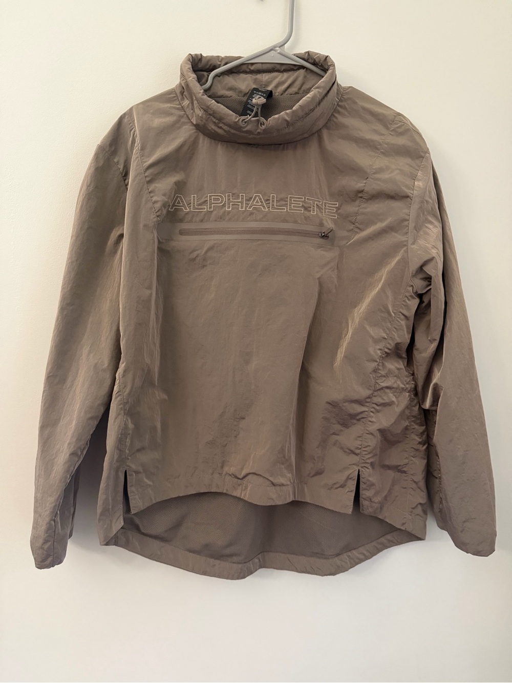 ALPHALETE Men's Performance Endure Pullover Jacket brownish Nylon Size M